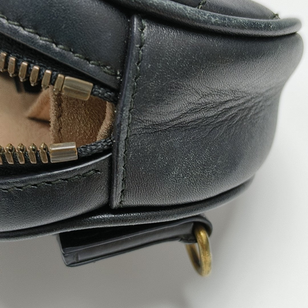 GG Marmont Small Quilted Calfskin Black