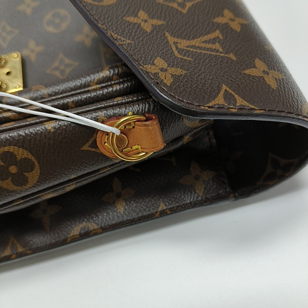 MÉTIS MM Monogram Coated Canvas Brown