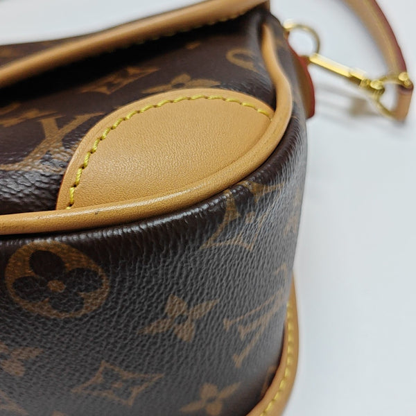 DIANE Monogram Coated Canvas Brown