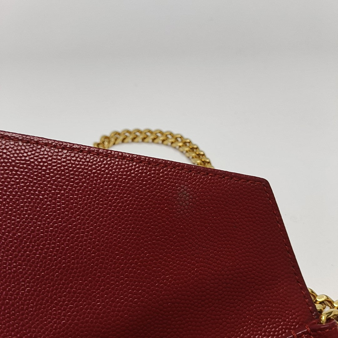 MONOGRAM Medium Quilted Calfskin Red