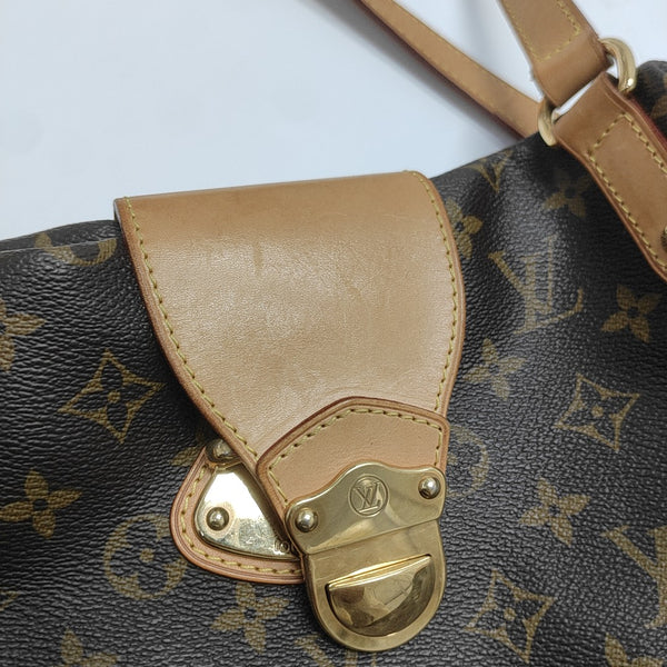 STRESA Monogram Coated Canvas Brown