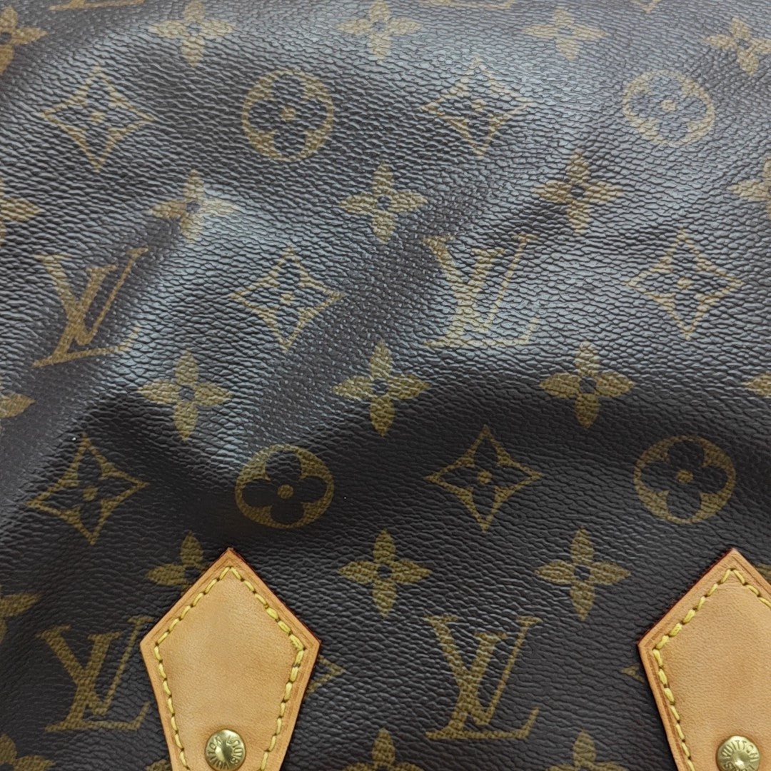 SPEEDY 25 Monogram Coated Canvas Brown
