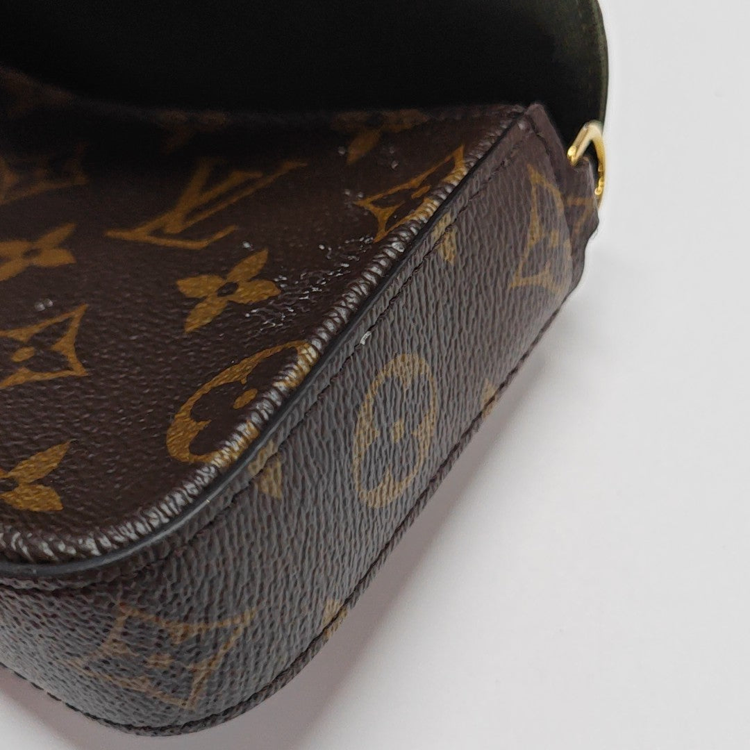 FÉLICIE Monogram Coated Canvas Brown