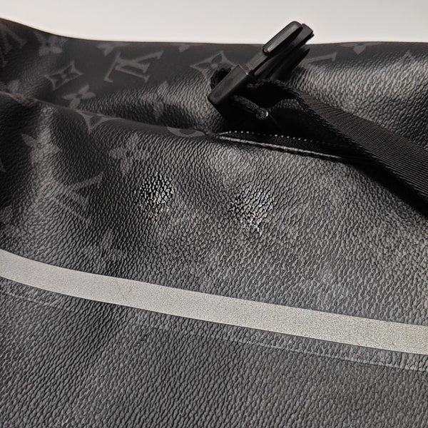 Coated Canvas Backpack Black