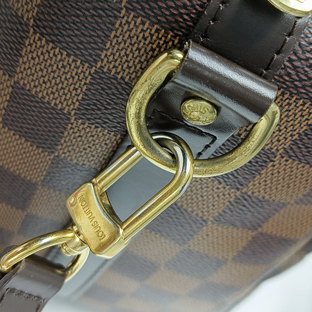 SPEEDY 25 Lona revestida Damier Ebene Marrón