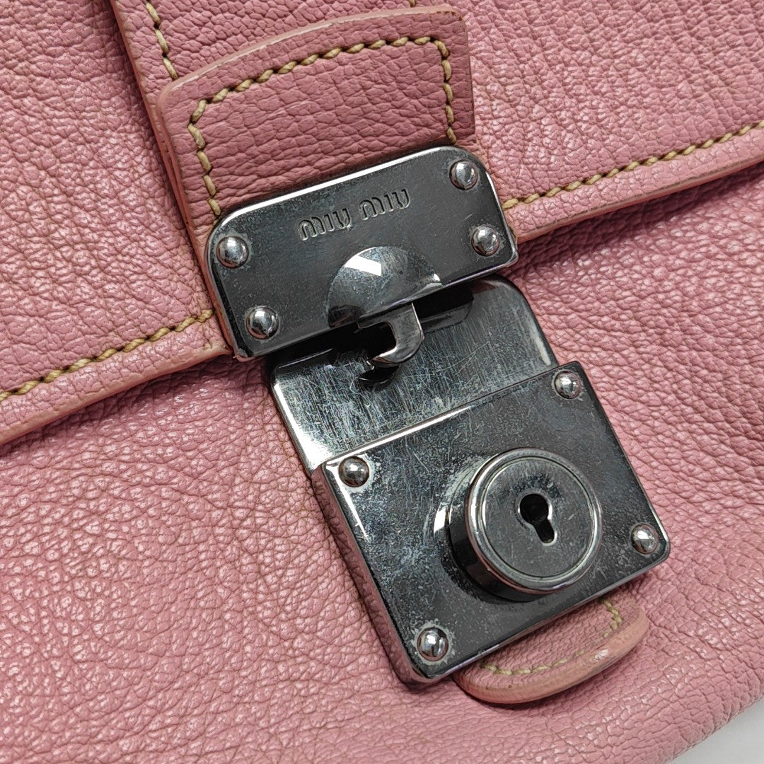Calfskin Shoulder Bag Pink