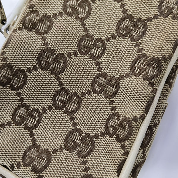 Monogram Canvas Clutch Beige