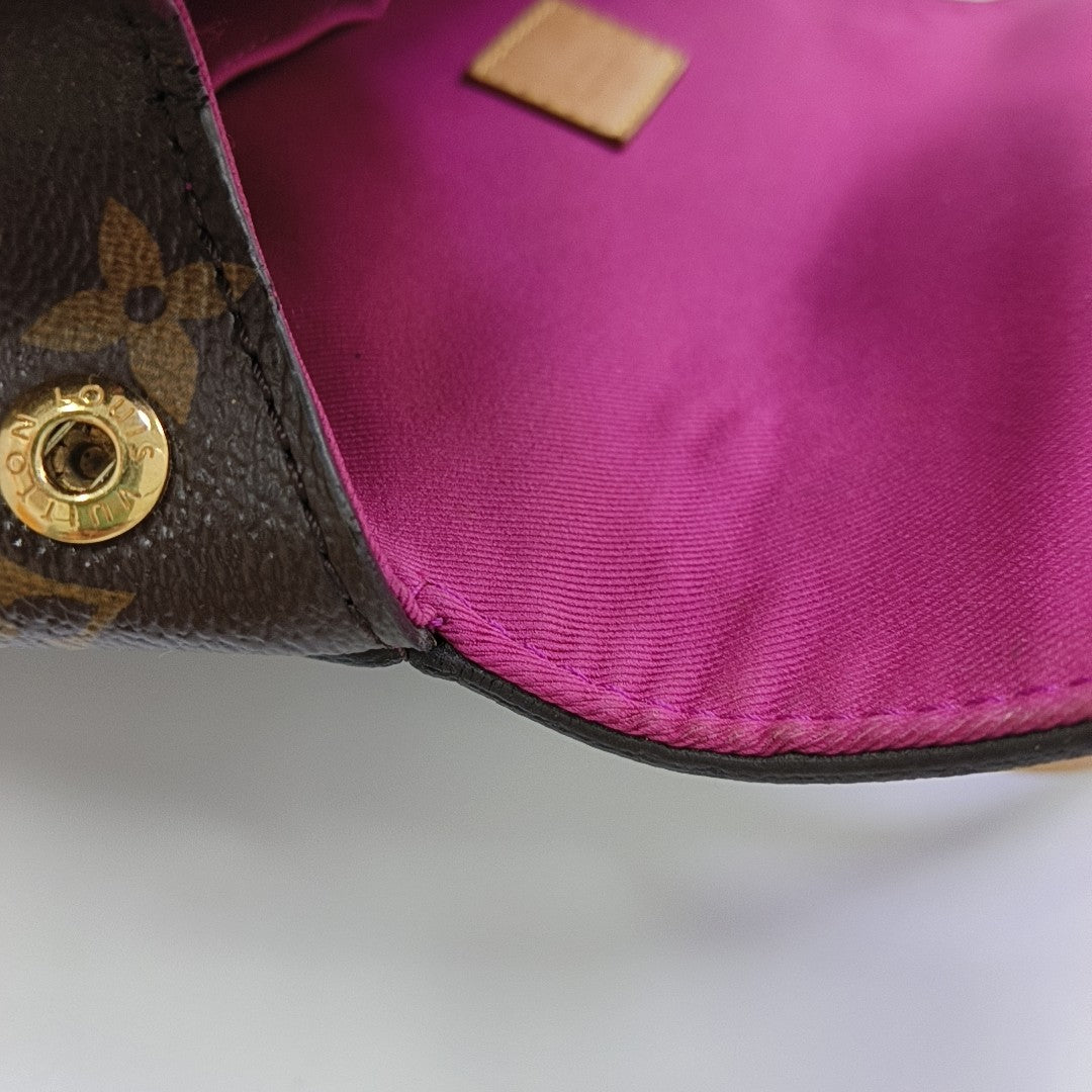 CLUNY PM Monogram Coated Canvas Brown