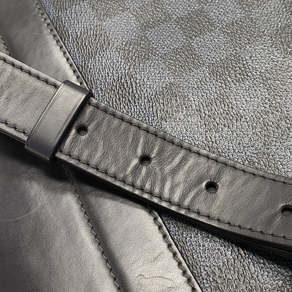 NEWPORT PM Damier Coated Canvas Blue