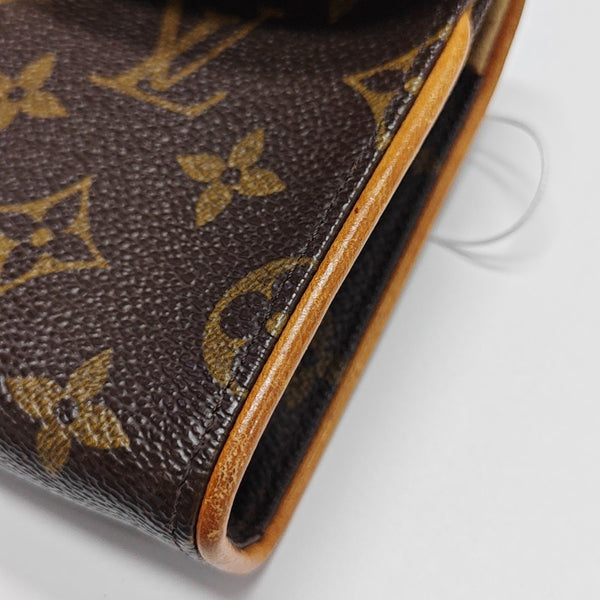 FLORENTINE Monogram Coated Canvas Brown
