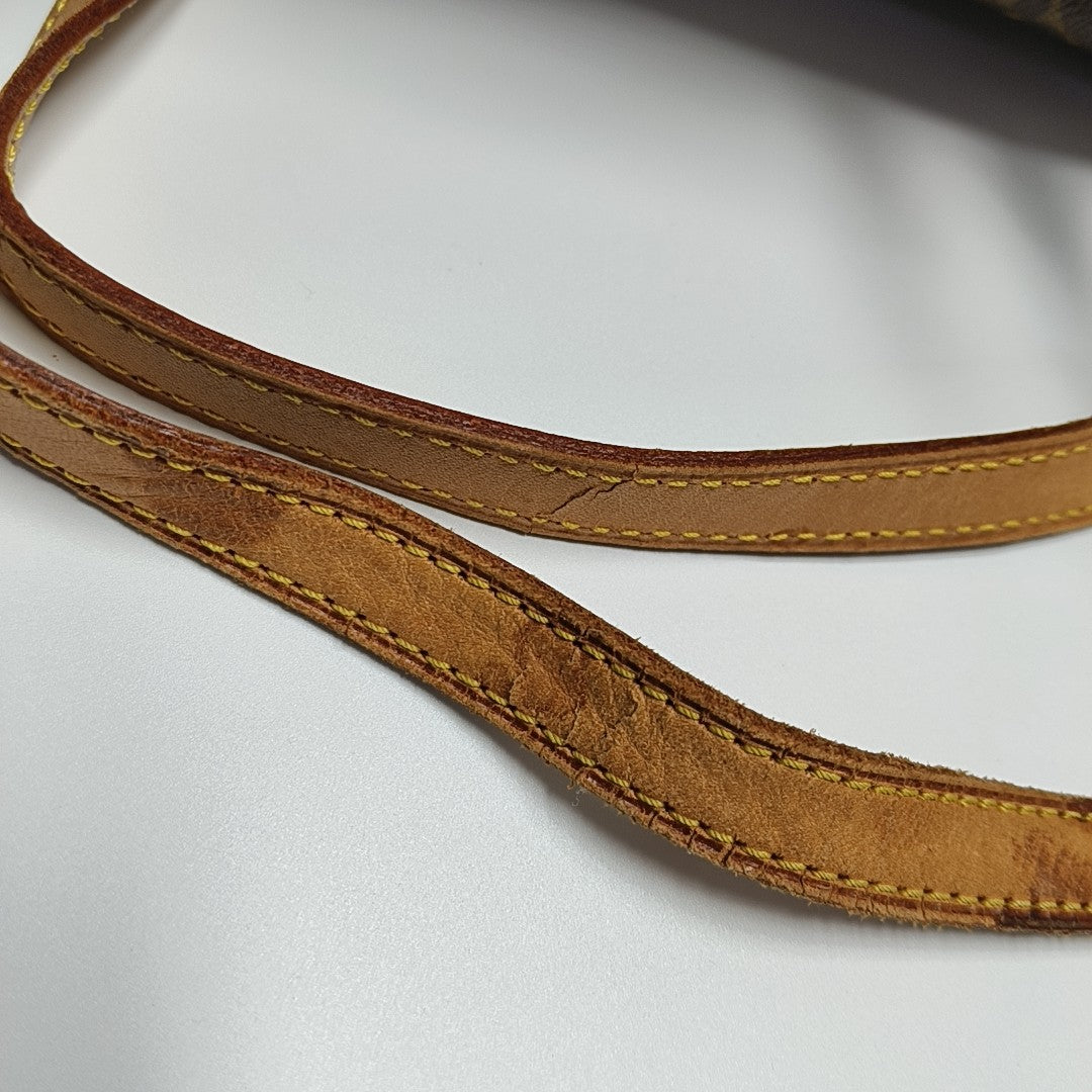 CITE MM Monogram Coated Canvas Brown