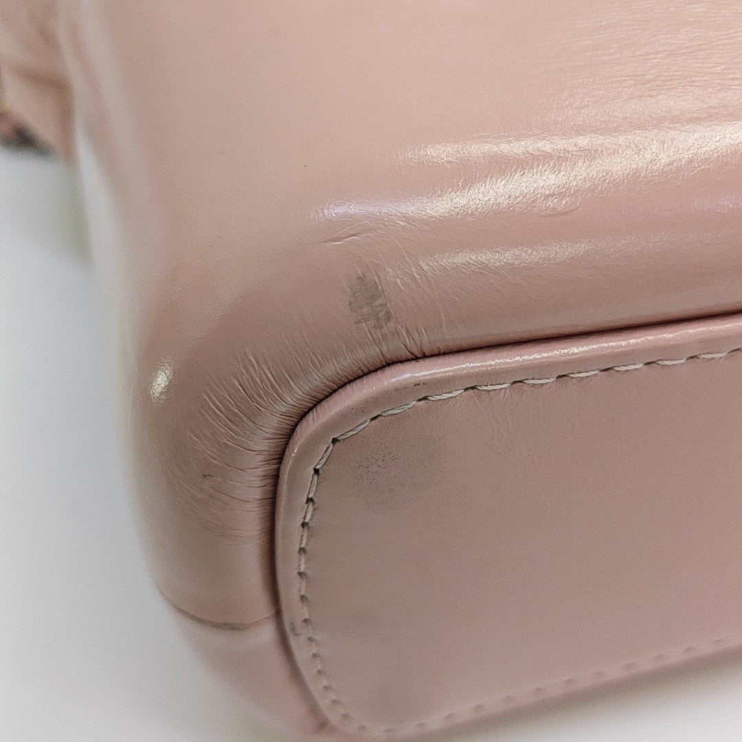 GABRIELLE Medium Quilted Calfskin Pink