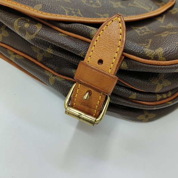 SAUMUR Monogram Coated Canvas Brown