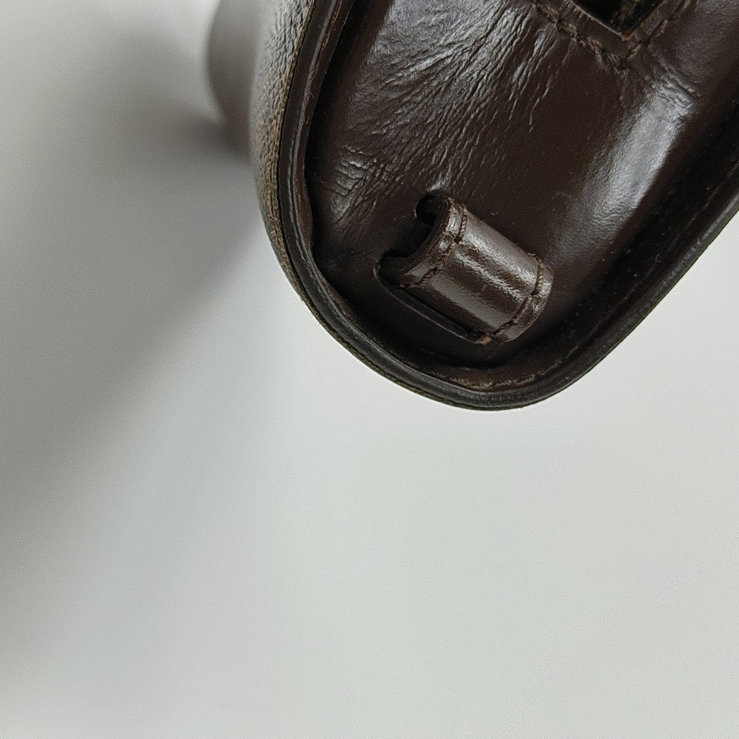SAINT LOUIS Damier Ebene Coated Canvas Brown