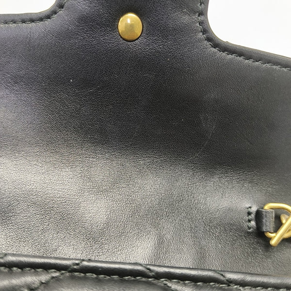 GG Marmont Mini Quilted Calfskin Black
