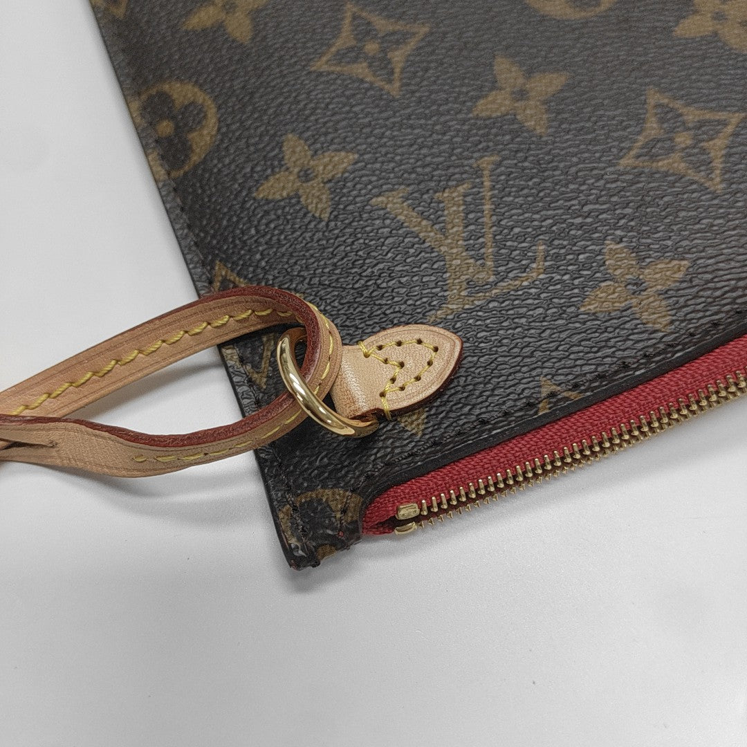 NEVERFULL MM Monogram Coated Canvas Brown