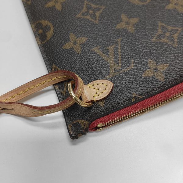 NEVERFULL MM Monogram Coated Canvas Brown