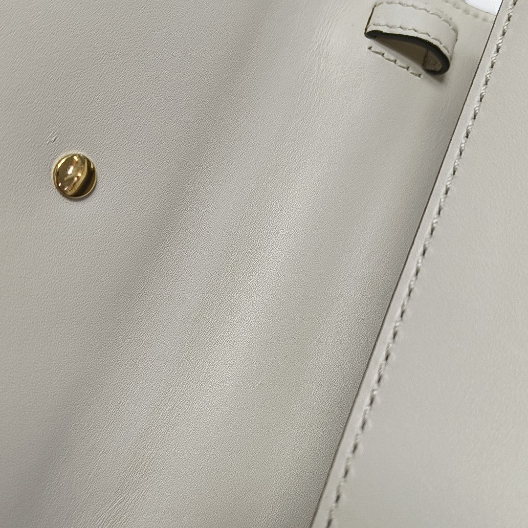 Sylvie Mini Calfskin White