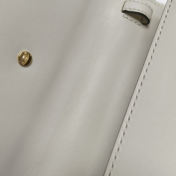 Sylvie Mini Calfskin White