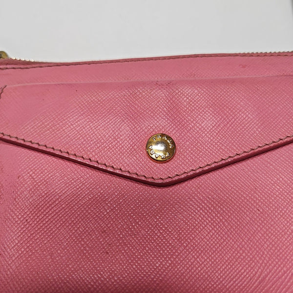 Saffiano Calfskin Shoulder Bag Pink