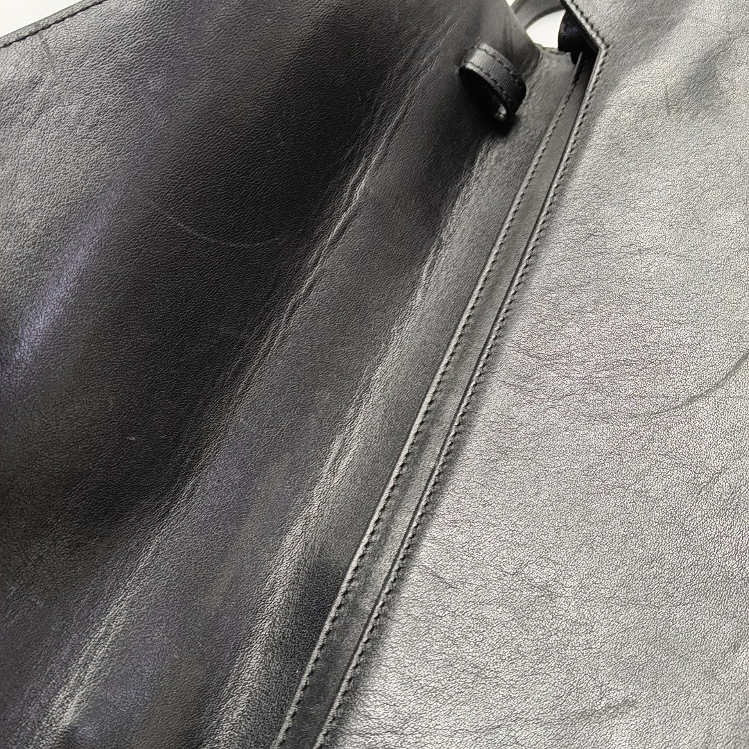 Calfskin Shoulder Bag Black