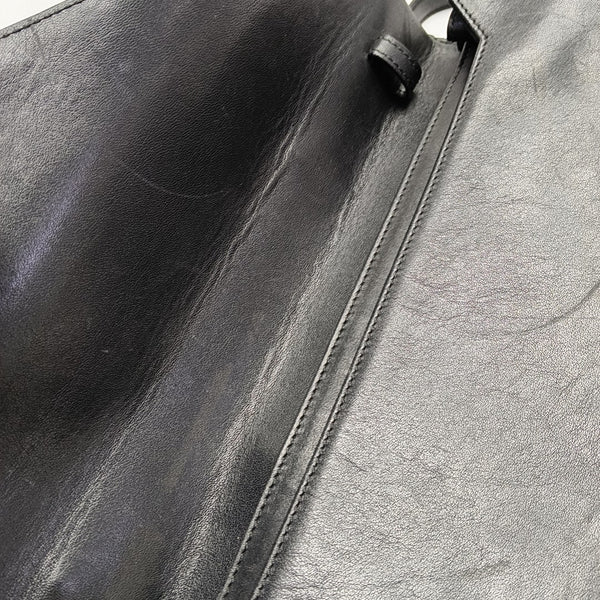 Calfskin Shoulder Bag Black