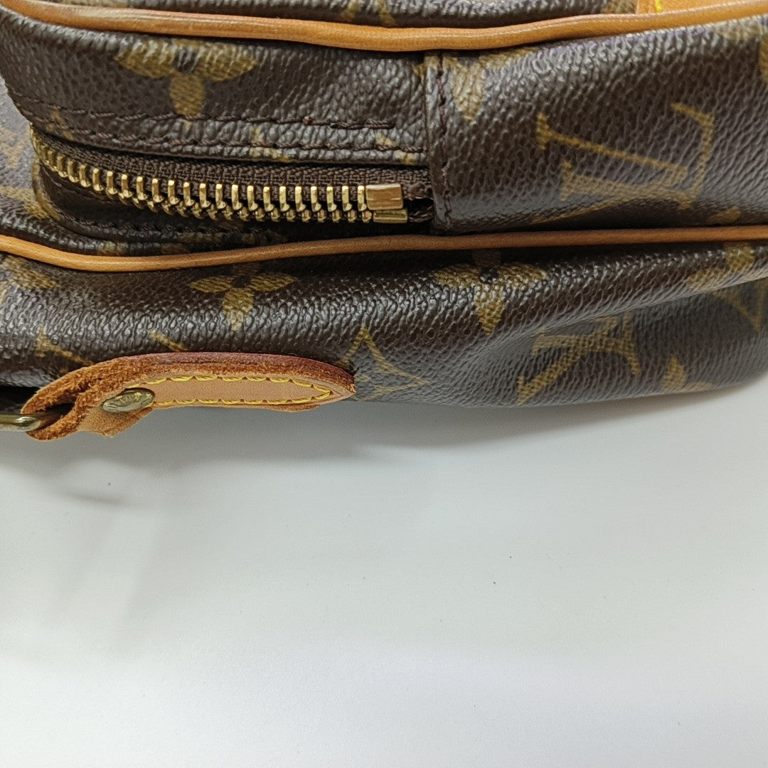 AMAZON Monogram Coated Canvas Brown