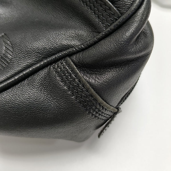 Calfskin Top Handle Bag Black