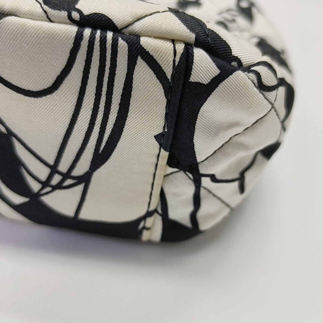 Fabric Shoulder Bag Mini White