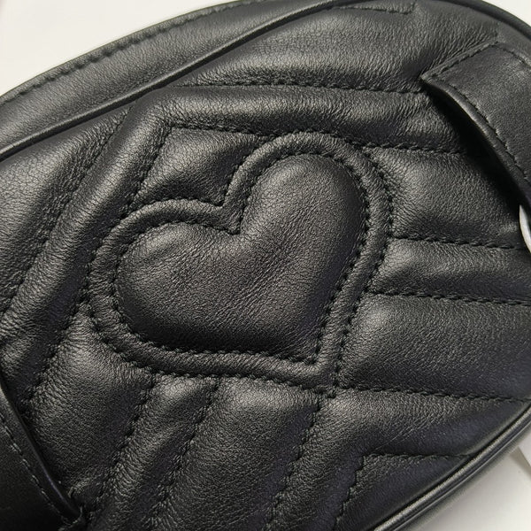 GG Marmont Super Mini Quilted Calfskin Black
