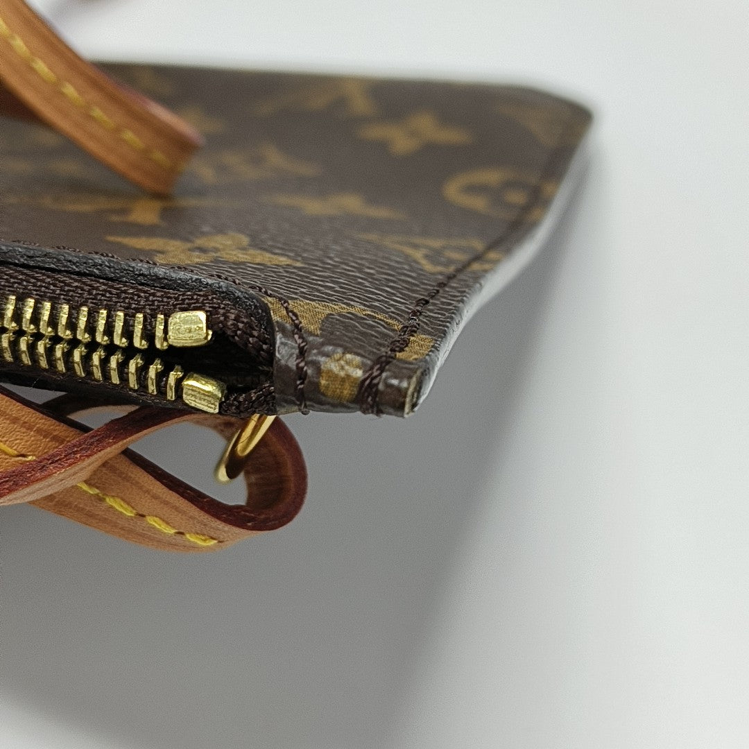 NEVERFULL MM Monogram Coated Canvas Brown