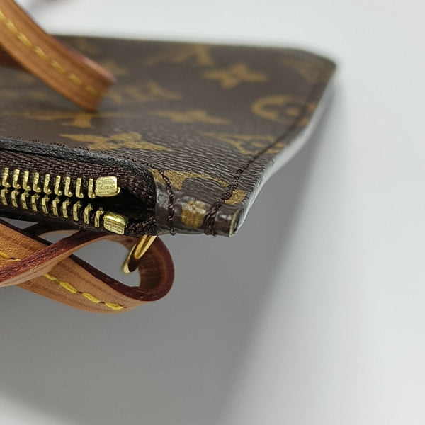 NEVERFULL MM Monogram Coated Canvas Brown