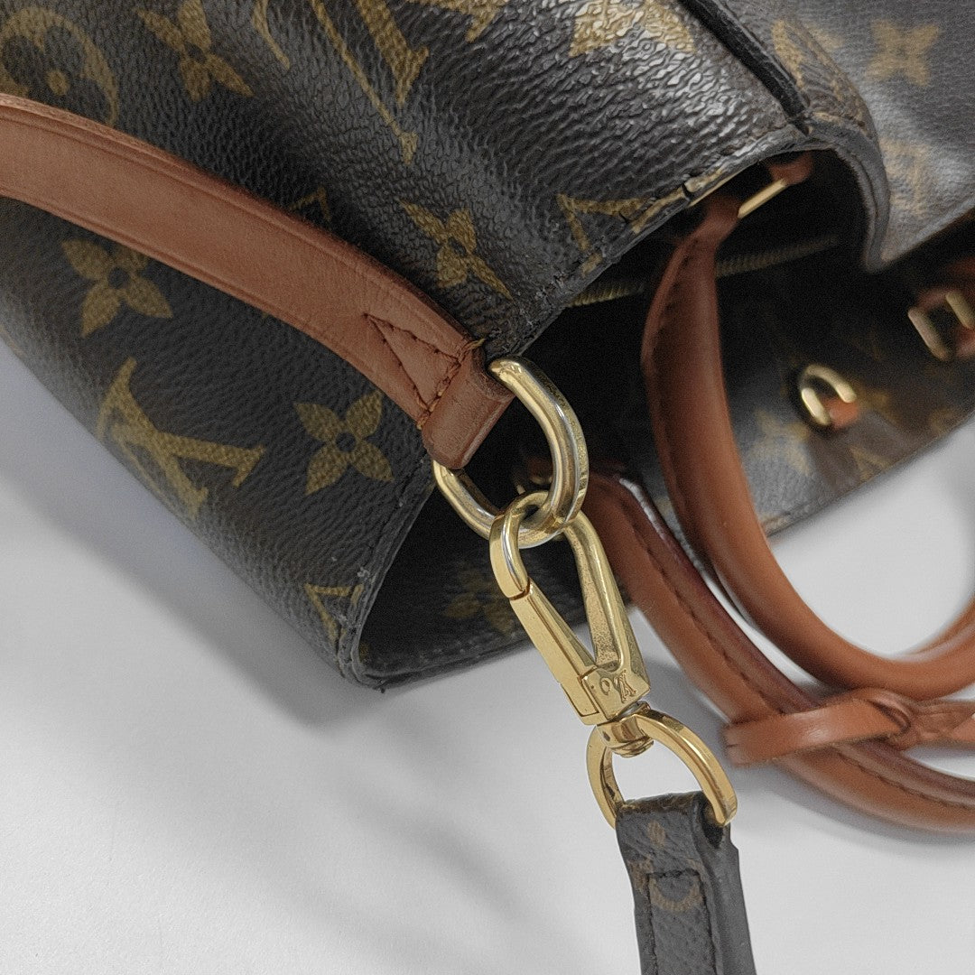 MONTAIGNE Monogram Coated Canvas Brown