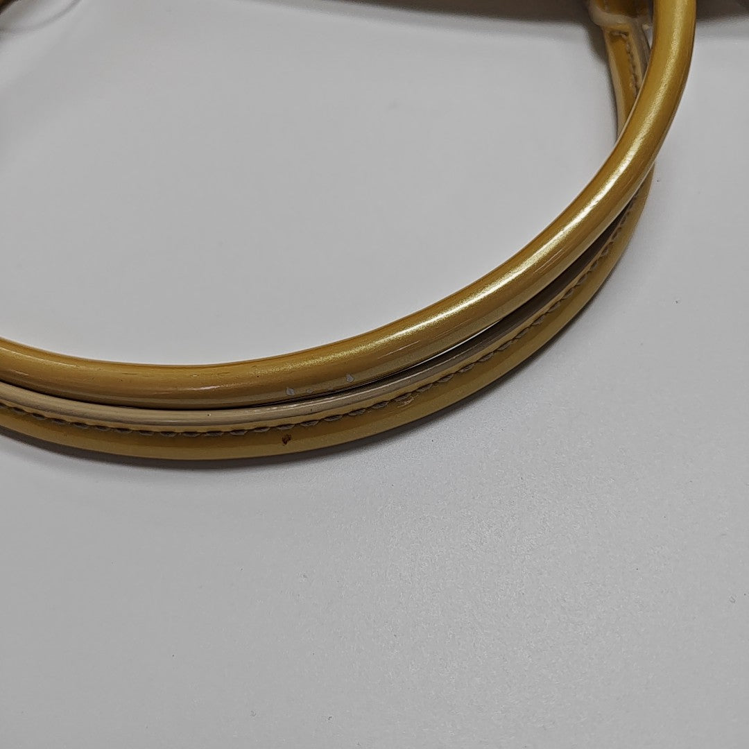 SHERWOOD Monogram Patent Leather Yellow