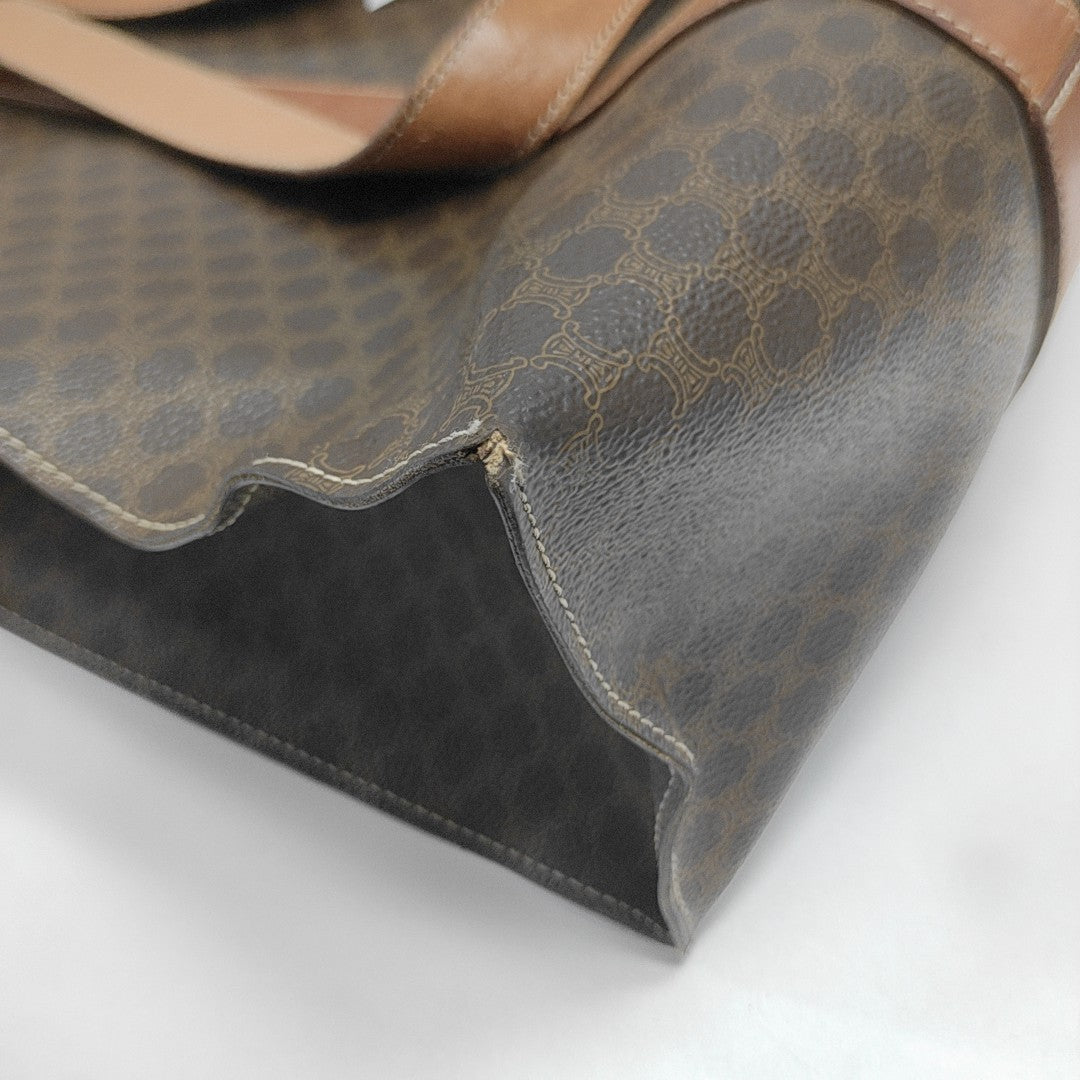 MACADAM SHOPPING BAG Coated Canvas Brown