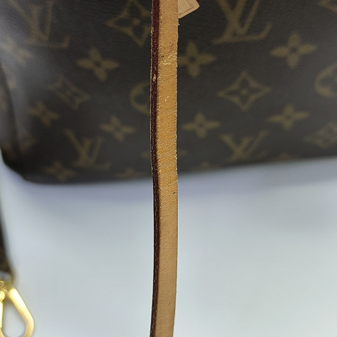 MONTAIGNE BB Monogram Coated Canvas Brown