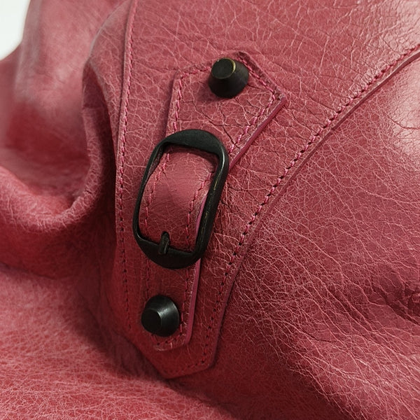 Pompon Bag Calfskin Pink