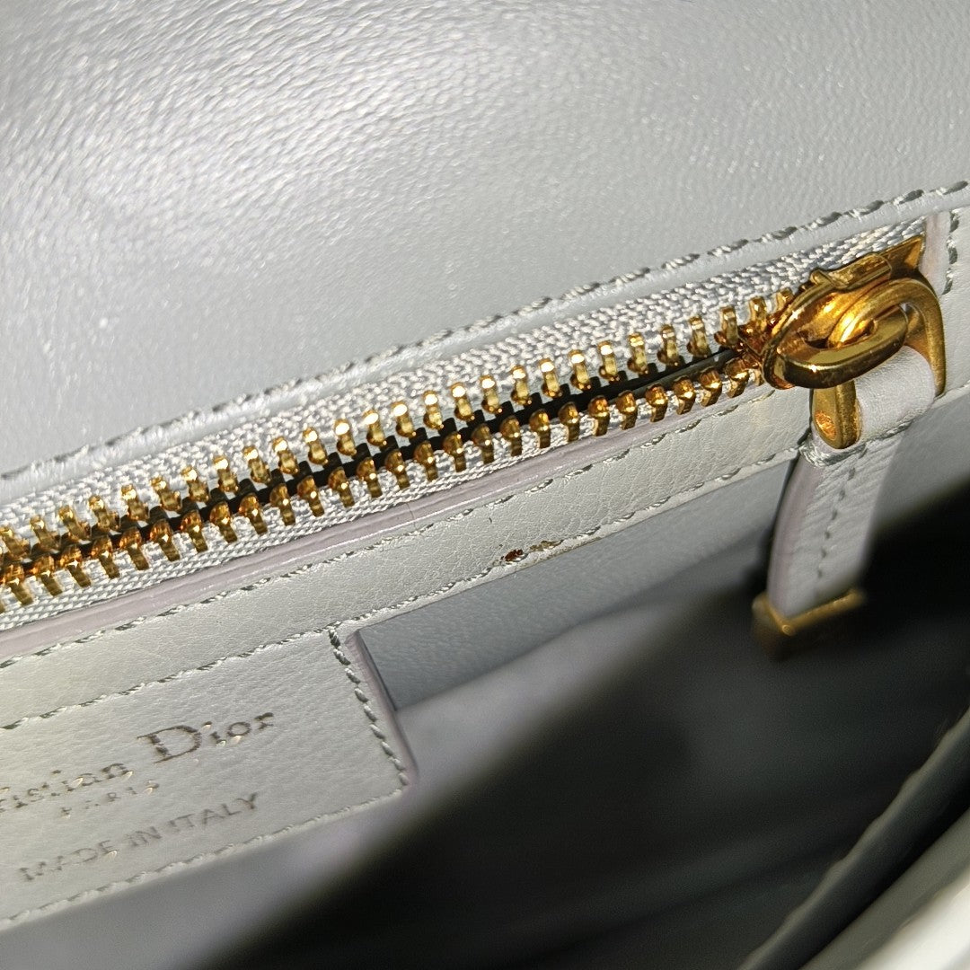 Dior Caro Small Cannage Calfskin Blue