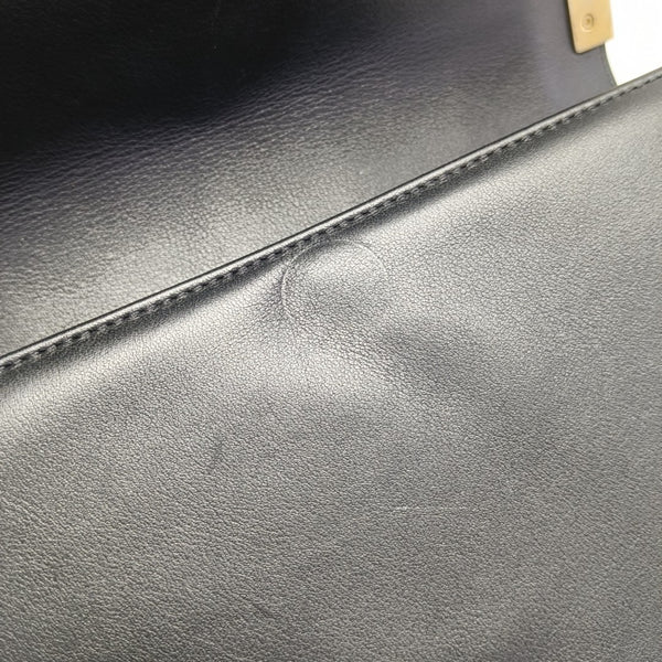 BOY CHANEL Medium Quilted Calfskin Black