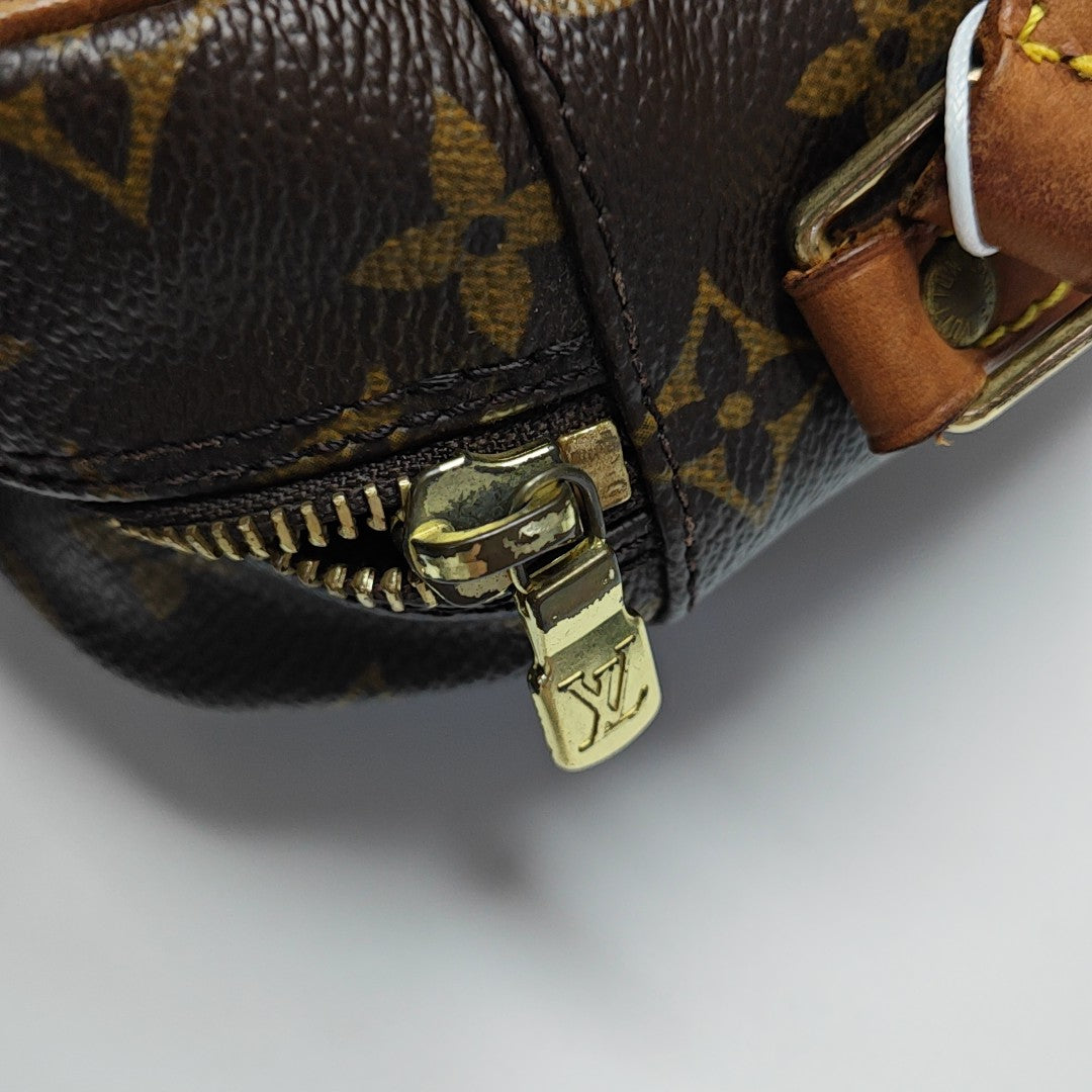 VINTAGE TROCADERO 30 Monogram Coated Canvas Brown