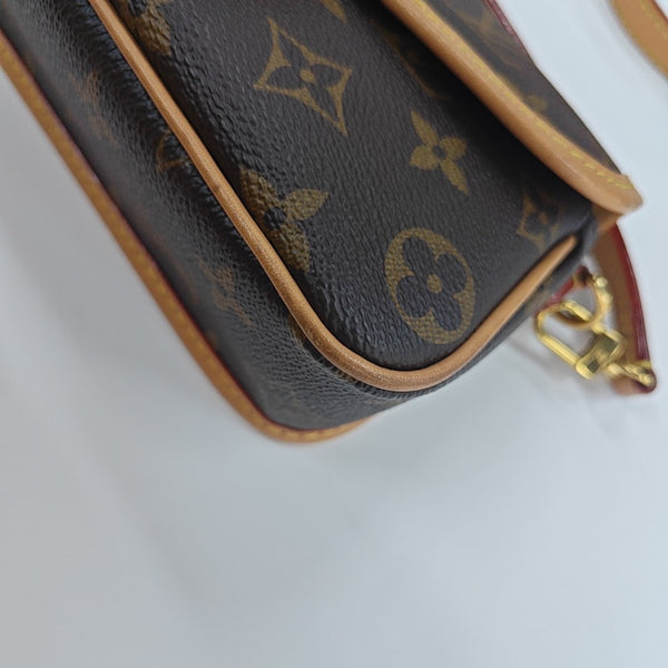 DIANE Nano Monogram Coated Canvas Brown