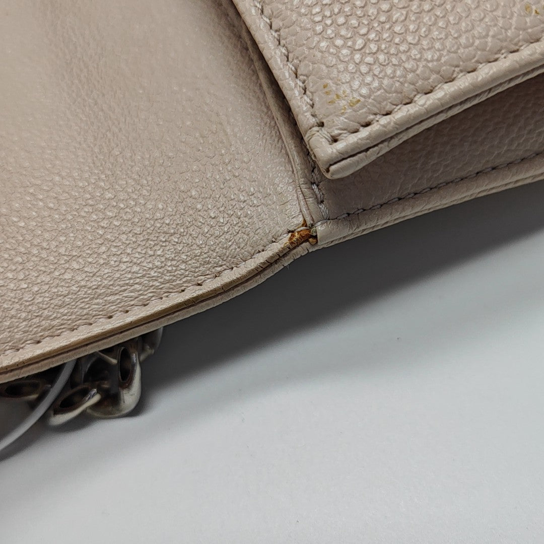 Cannage Calfskin Crossbody Bag Pink