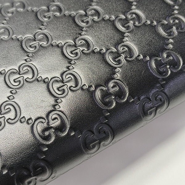 Monogram Calfskin Shoulder Bag Black