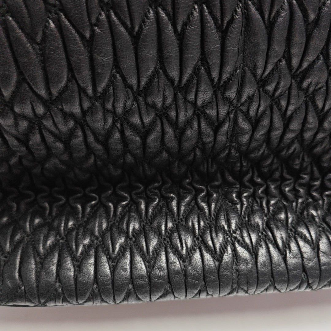 Avenue Quilted Lambskin Black