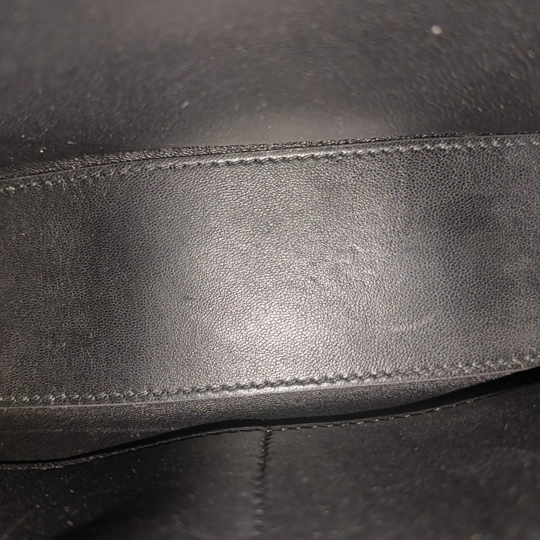 Calfskin Shoulder Bag Extra Small Black
