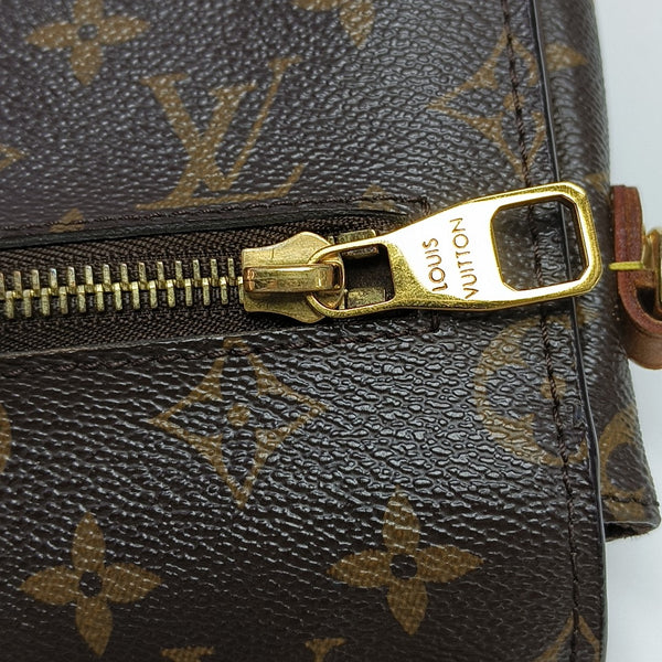 MÉTIS MM Monogram Coated Canvas Brown