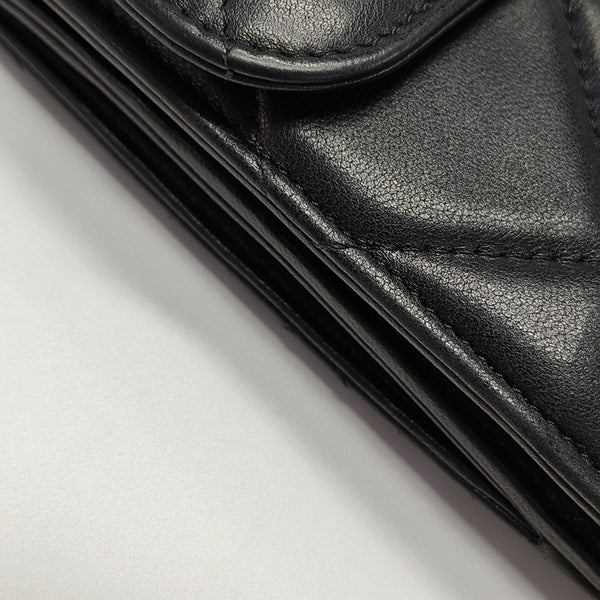 CHAIN INFINITY TOP HANDLE Quilted Lambskin Black