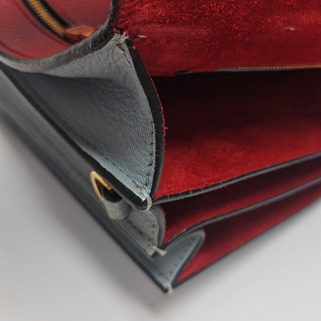 Calfskin Shoulder Bag Multicolor