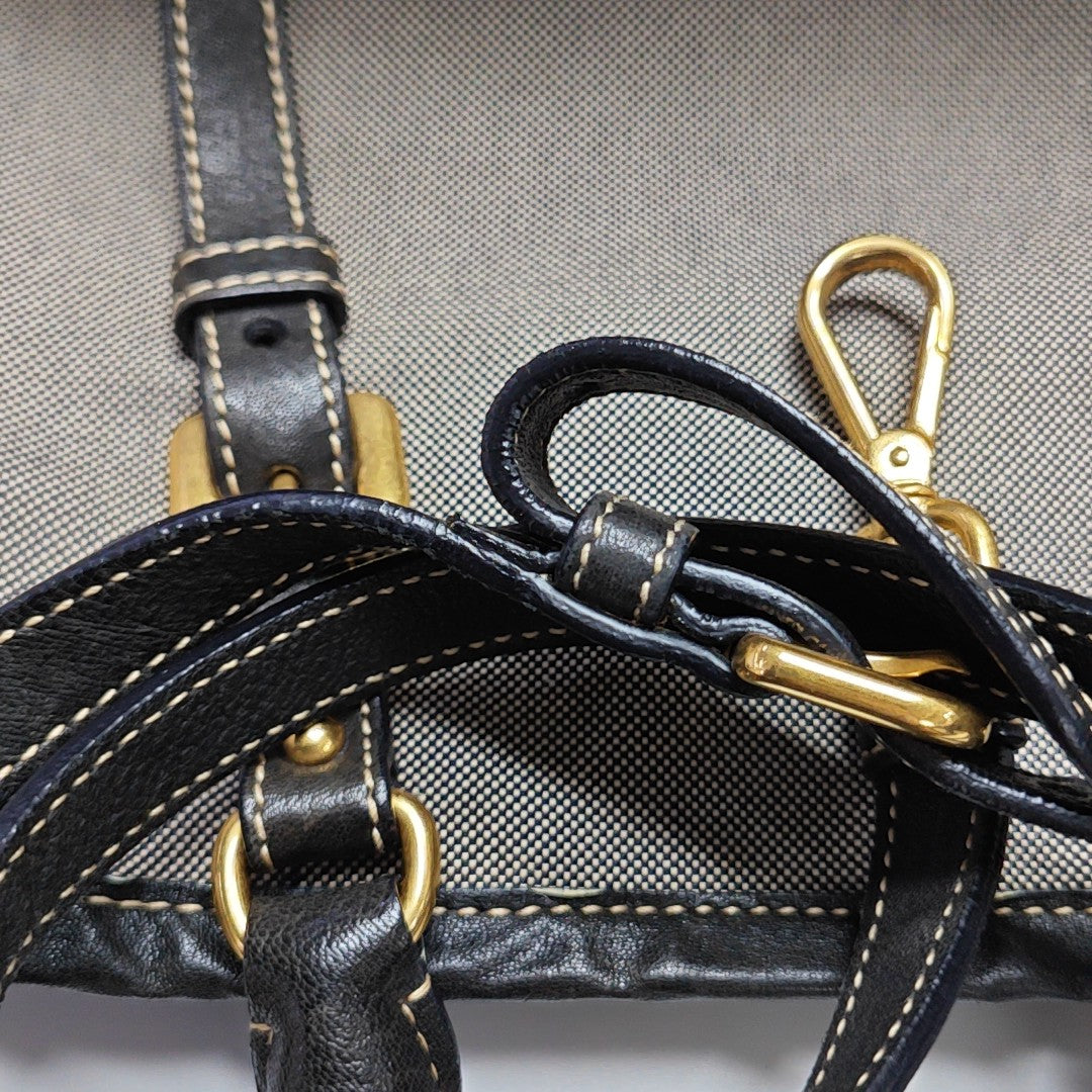 Fabric Shoulder Bag Gray