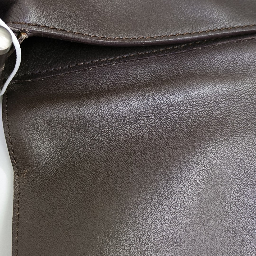 Lambskin Shoulder Bag Brown
